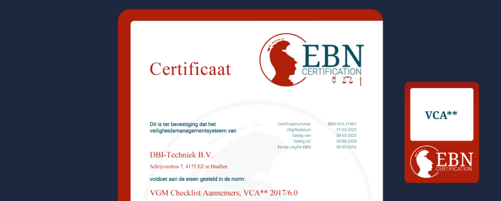 header certificaat vca